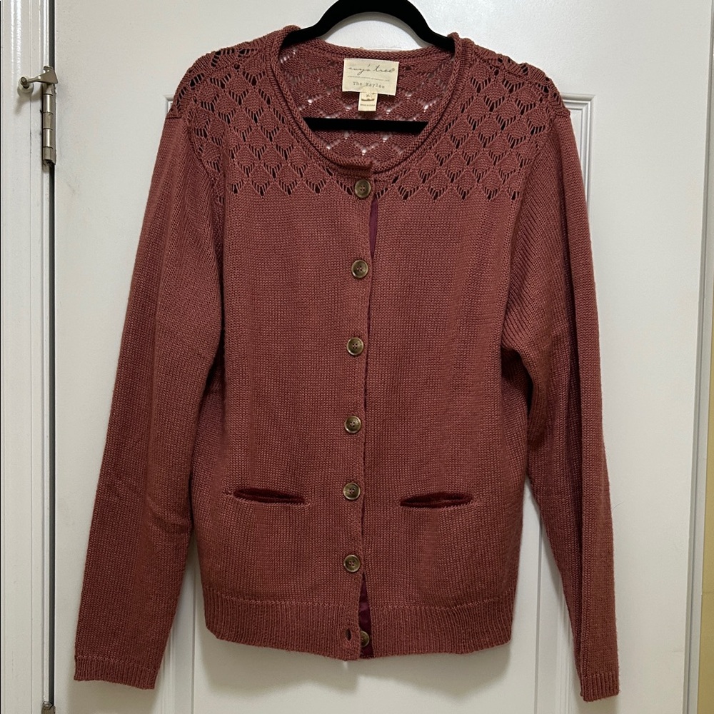 Evy's Tree Women's Rose Cardigan